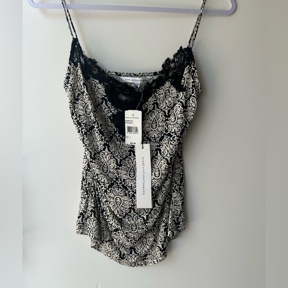 Vintage NWT Diane von Furstenberg Silk Top